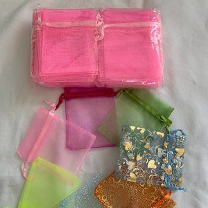 NEW Pack of 100 Organza Gift Bags